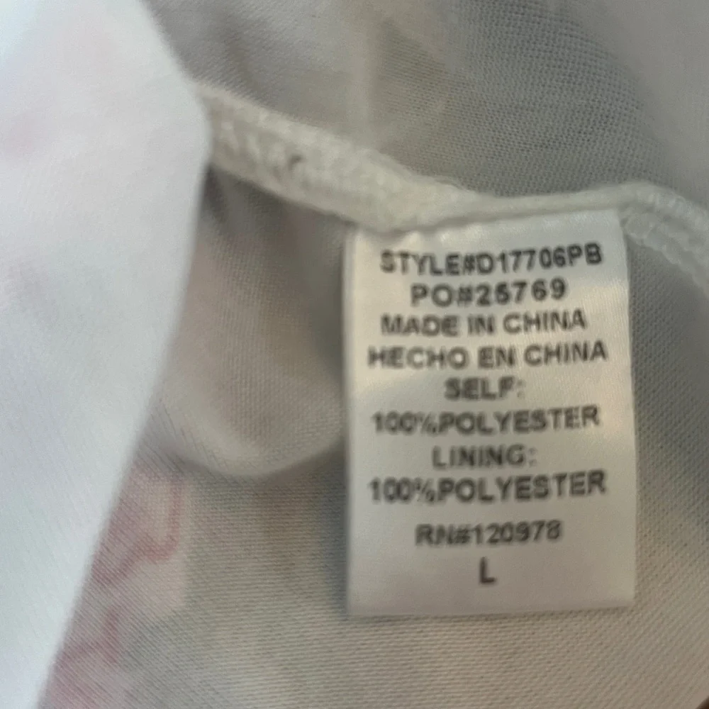 Entro Julia Pink Floral Tiered Maxi Dress Milkmaid Smocked Babydoll Size Large - Picture 3 of 4